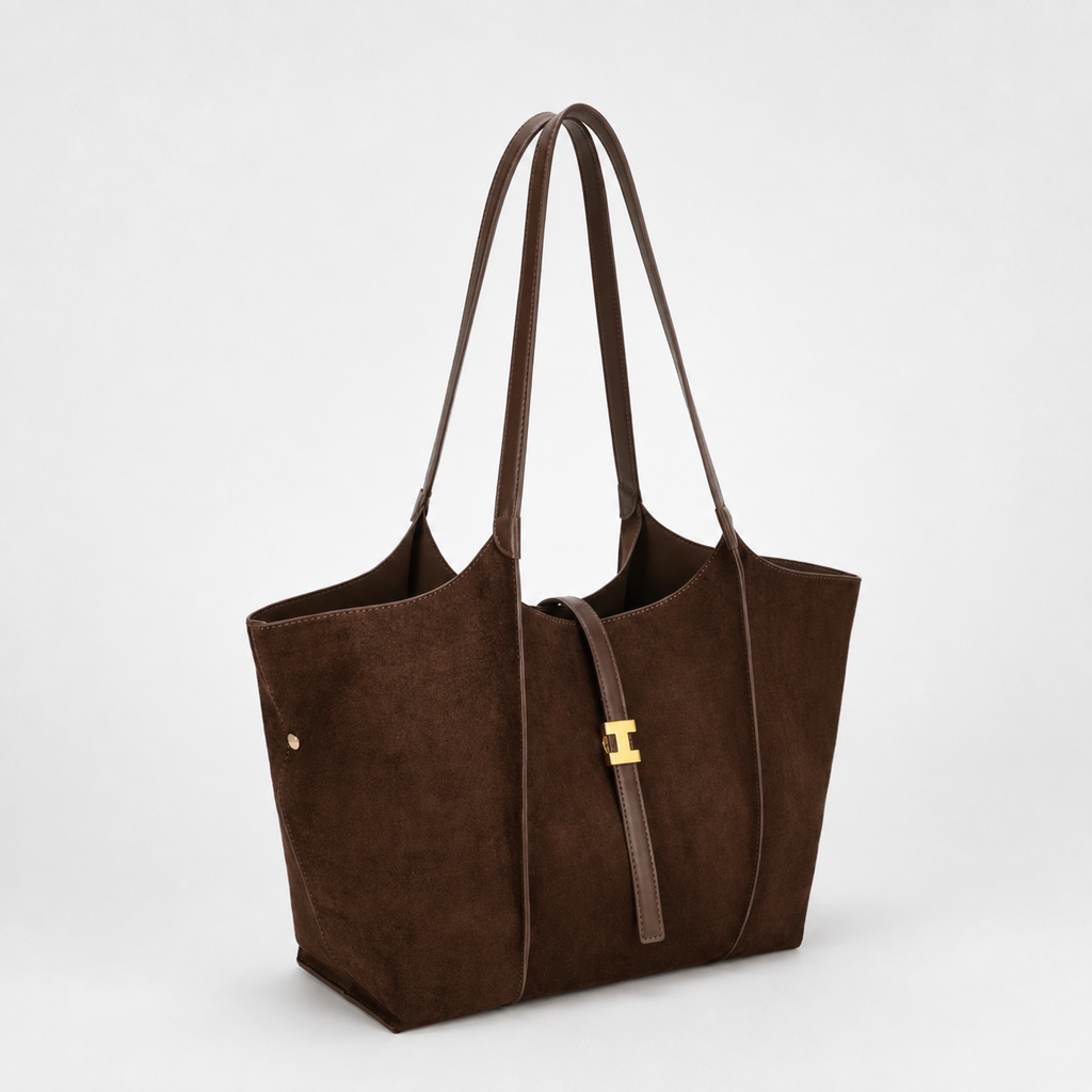 Sac Cabas Effet Suède – Chocolat